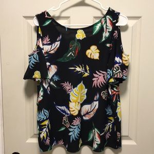 c&e cold shoulder blouse